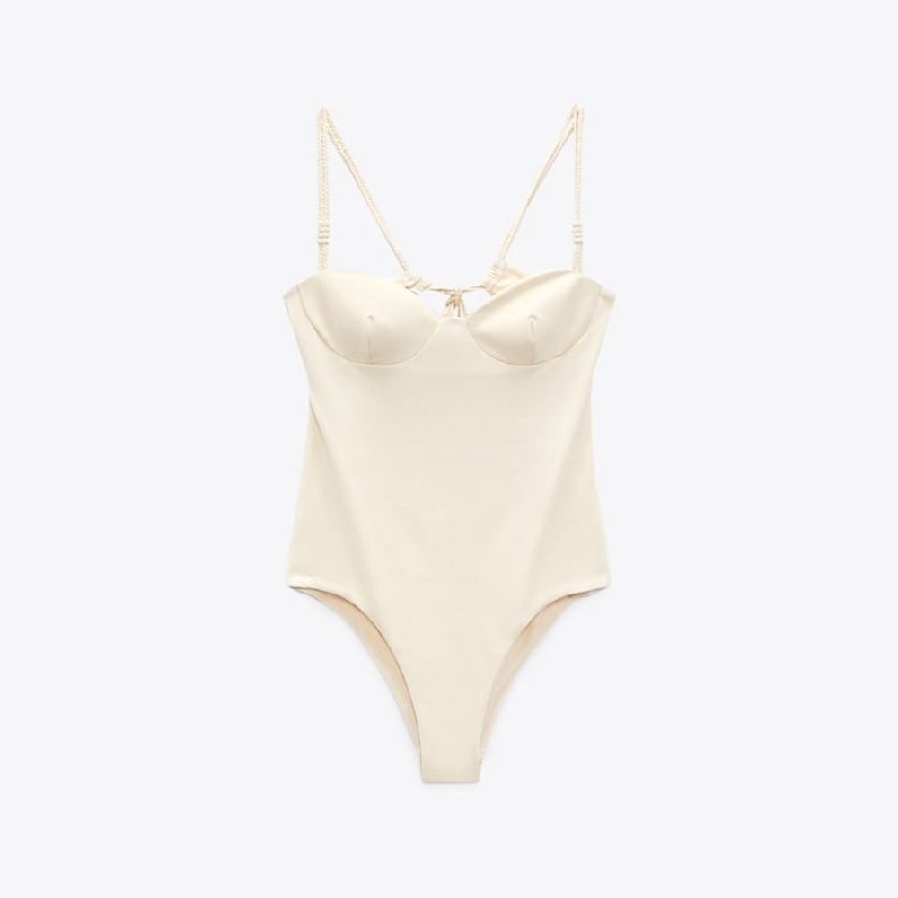 ZARA BRAIDED STRAP SWIMSUIT - Picture 5 of 6